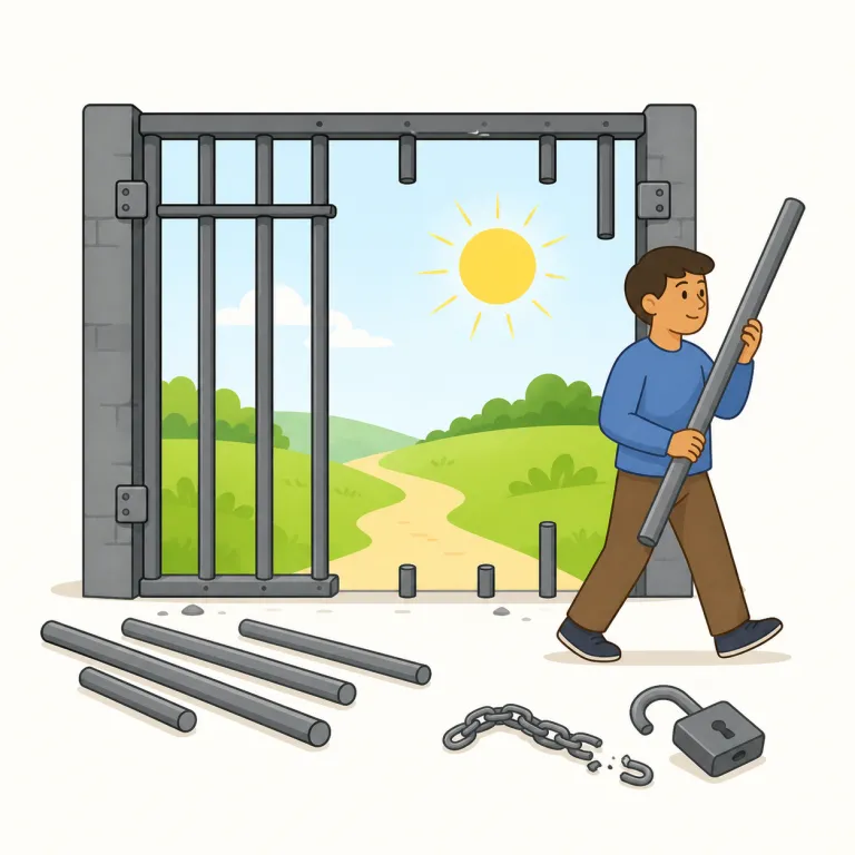 abolishment（廃止・名詞）の覚え方イラスト — abolishment は動詞 abolish「廃止する」に -ment が付いた名詞で、法律・制度・規則などを公式に終わらせる行為や結果を表します