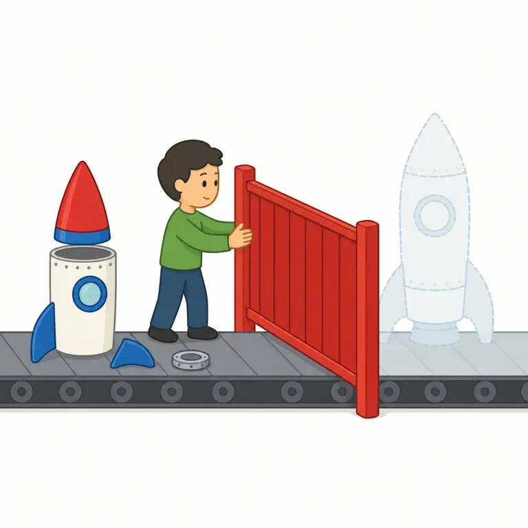 abort（中止する、（妊娠を）中絶する・動詞）の覚え方イラスト — abort は「始まったものを途中で打ち切る」でまとめて覚えるとぶれません