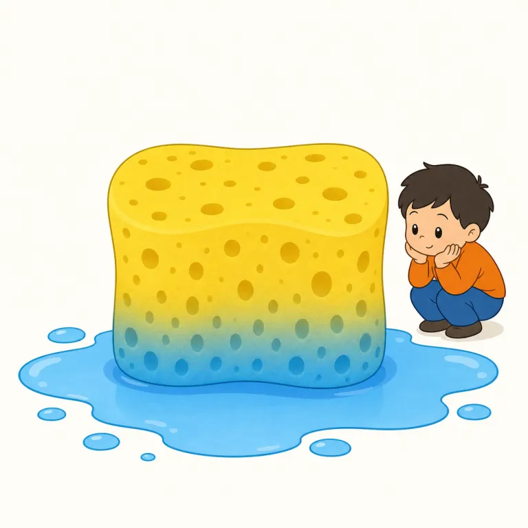 absorb（吸収する、夢中にさせる・動詞）の覚え方イラスト — absorb は take in の少し硬めの基本語として覚えると使いやすい