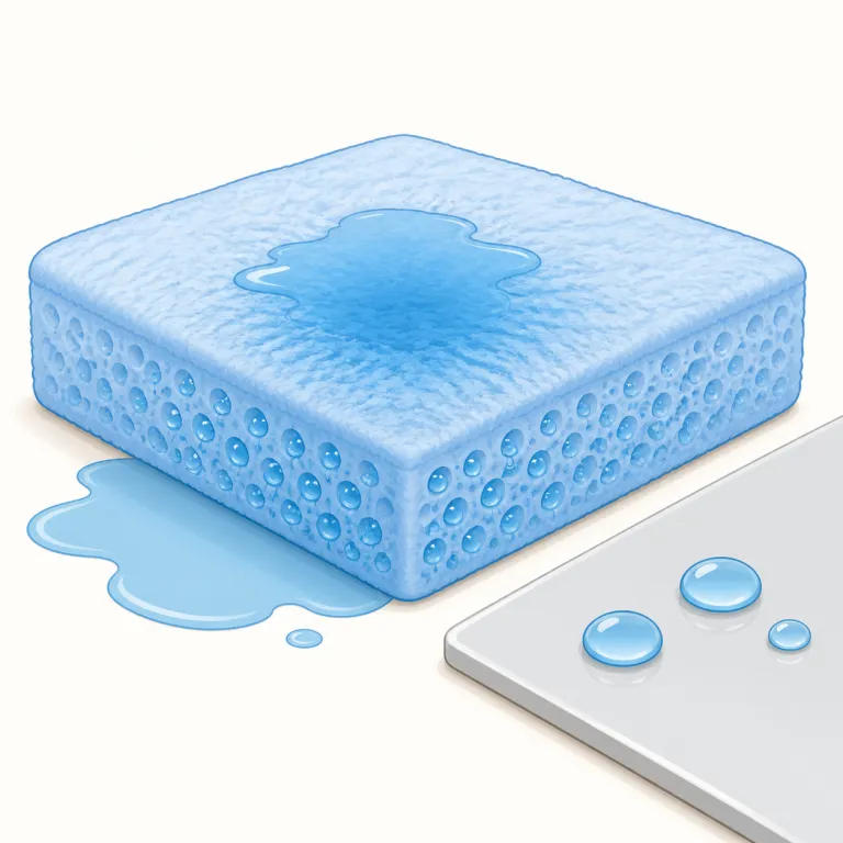 absorbable（吸収性の・形容詞）の覚え方イラスト — まず基礎語の absorb「吸収する」が見えれば取りやすい語です