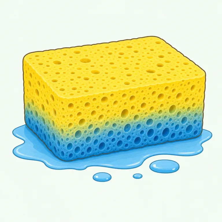 absorbent（吸収性の・形容詞）の覚え方イラスト