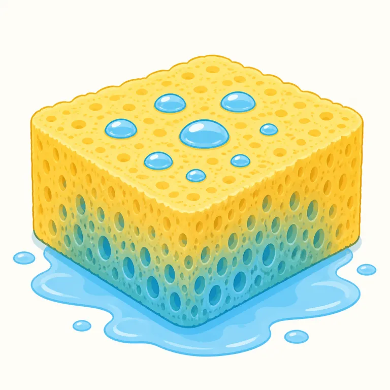 absorber（吸収体・名詞）の覚え方イラスト — absorb（吸収する）を知っていれば、absorber は「吸収するもの」