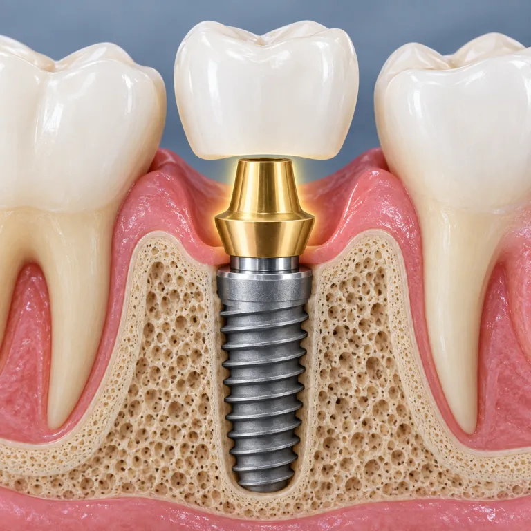 abutment（支台・noun）の覚え方イラスト