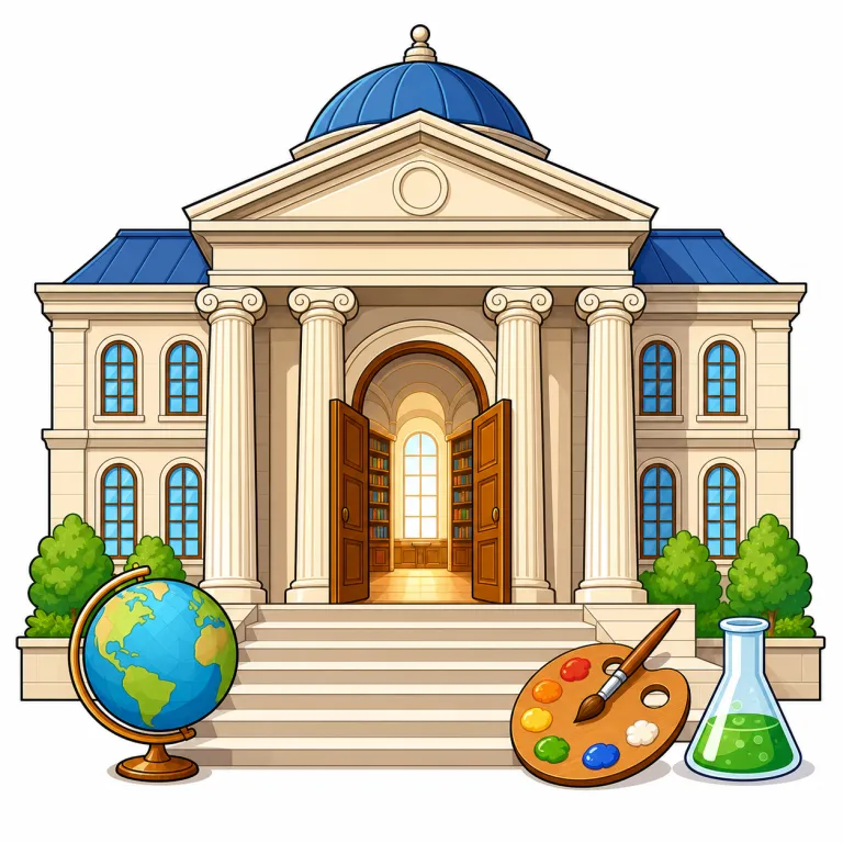 academy（アカデミー・noun）の覚え方イラスト