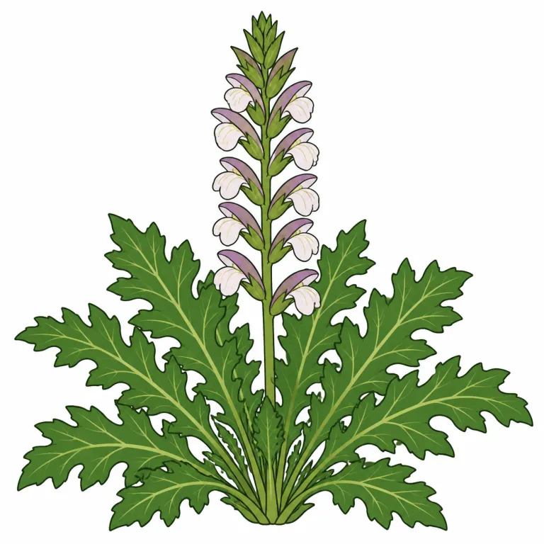 acanthus（ハアザミ、アカンサス模様・noun）の覚え方イラスト