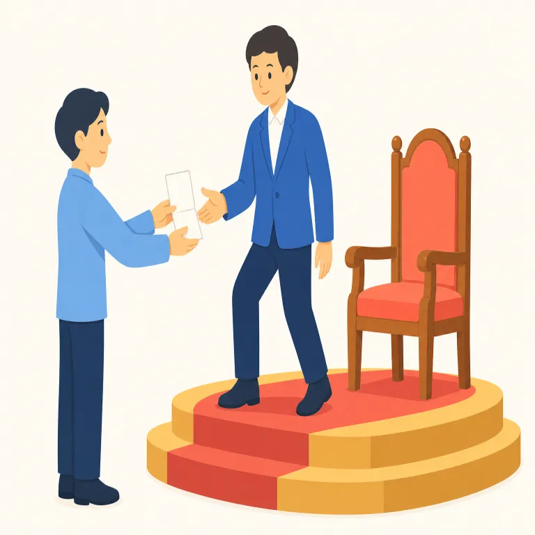 accede（同意する・動詞）の覚え方イラスト — accede は cede「進む・譲る」の仲間で、ac- は「…へ」の方向を表します