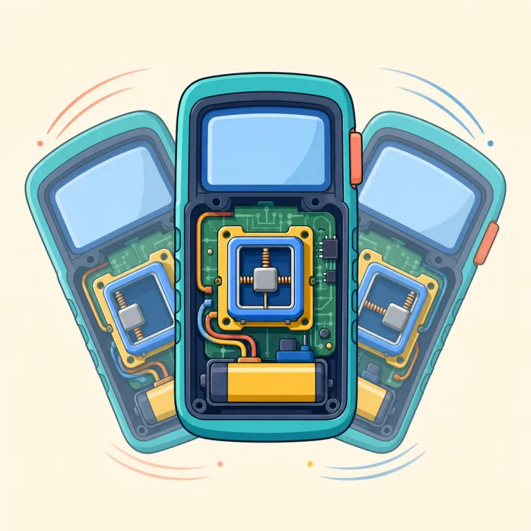 accelerometer（加速度計・名詞）の覚え方イラスト — accelerate を知っていれば覚えやすい語