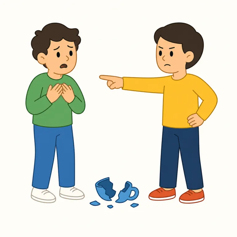 accuse（告発する・動詞）の覚え方イラスト — このエントリでは accuse を、特に罪や不正を正式に「告発する」として覚えます