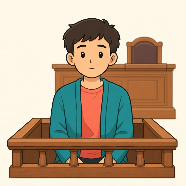 accused（被告人・noun）の覚え方イラスト