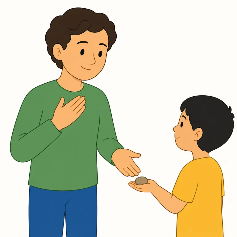 acknowledge（認める・動詞）の覚え方イラスト — acknowledge は know / knowledge と同じく「知っていることを外に示す」が核です