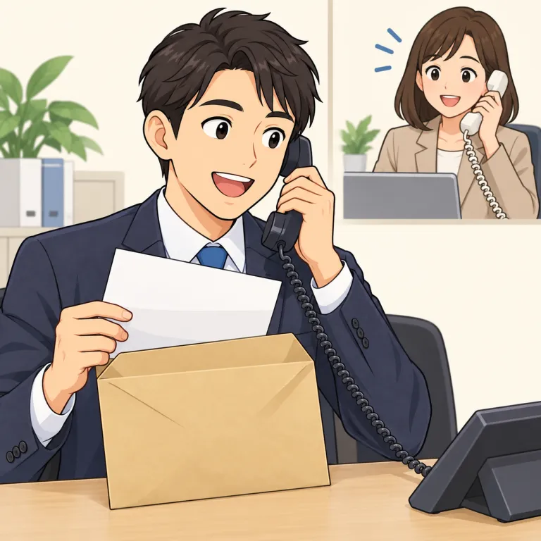 acknowledge（受領を知らせる・verb）の覚え方イラスト