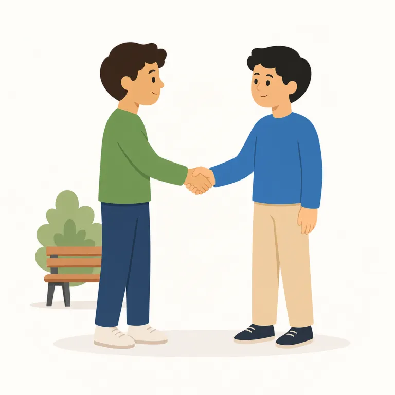 acquaintance（知人・名詞）の覚え方イラスト — このエントリでは acquaintance を「面識」という状態ではなく、「少し知っている人」という名詞として覚えます