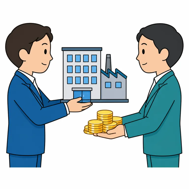 acquisition（買収・noun）の覚え方イラスト