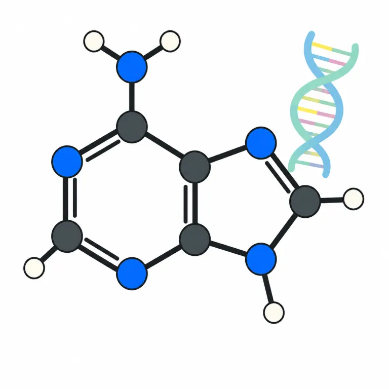 adenine（アデニン・noun）の覚え方イラスト