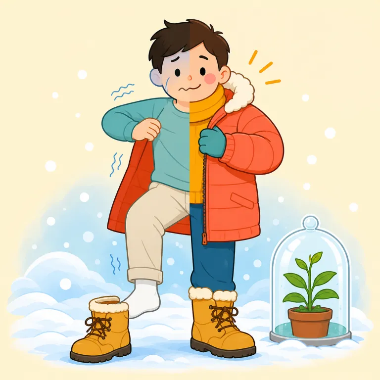 adjust（順応する・verb）の覚え方イラスト