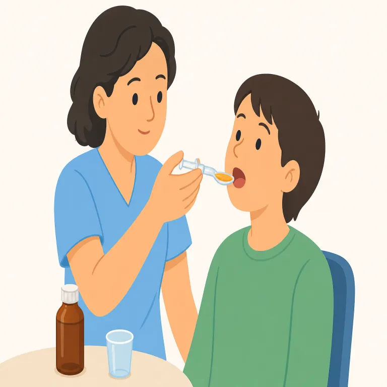 administer（投与する・verb）の覚え方イラスト