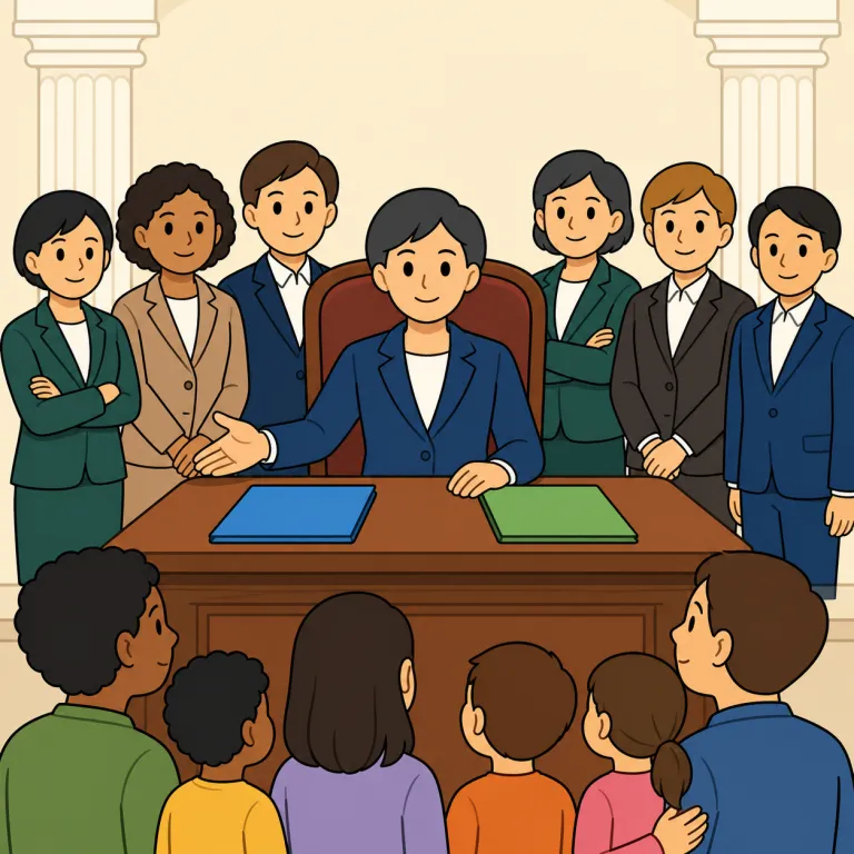 administration（政権・noun）の覚え方イラスト