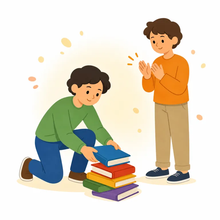 admire a for b（称賛する・イディオム）の覚え方イラスト — 「admire」を知っていれば、構文は「Aを、Bという点で感心する」と分けて覚えると定着しやすいです