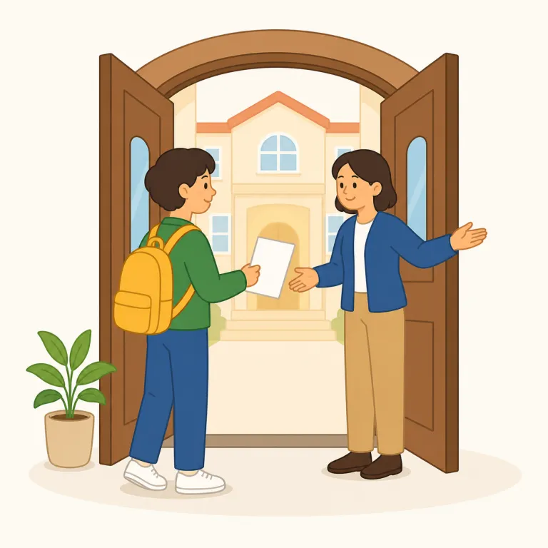 admission（入学・入場、承認、自白・名詞）の覚え方イラスト — admission は admit の名詞形で、「中へ入れる」「事実として受け入れる」という核があります