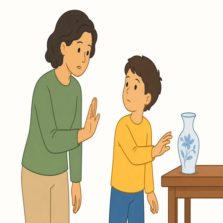 admonition（戒め・名詞）の覚え方イラスト — admonition はまず動詞 admonish「たしなめる・戒める」とペアで覚えると定着しやすいです