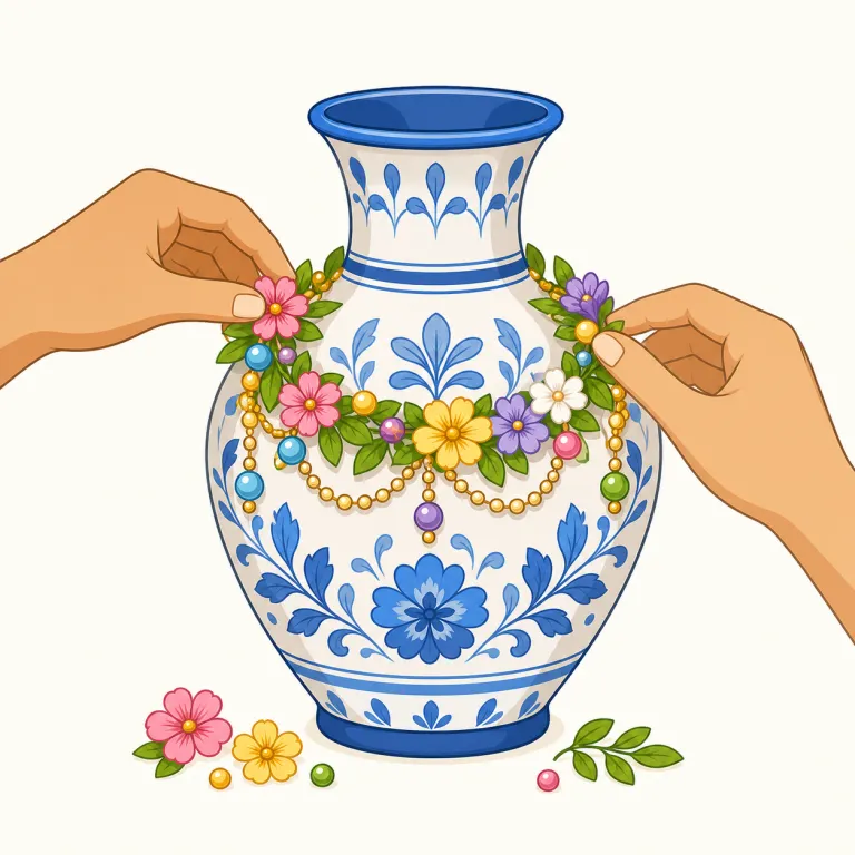 adorn（飾る・動詞）の覚え方イラスト — このエントリの「飾る」は、adorn の基本義「装飾する」と別に、文章中で人・物・場所の見栄えを上品に引き立てるという日本語訳として覚える