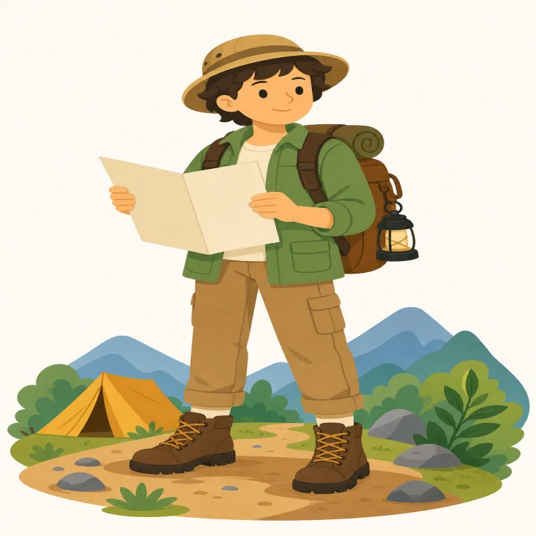 adventurer（冒険家・名詞）の覚え方イラスト