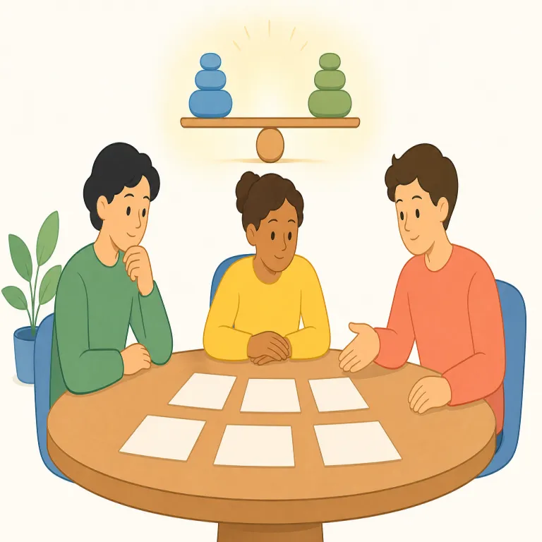 advisement（熟慮・審議・名詞）の覚え方イラスト — advisement は advise の名詞形と見ると覚えやすい語です