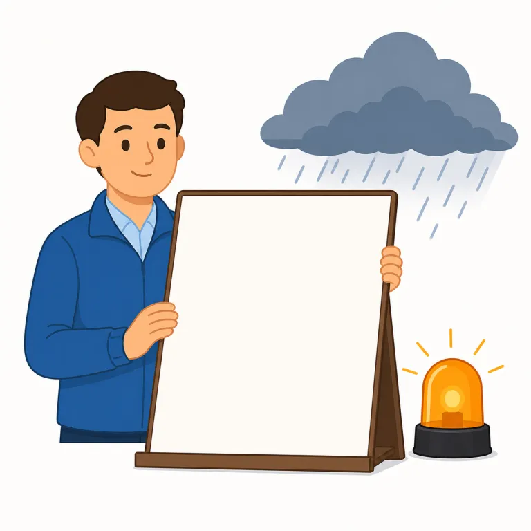 advisory（勧告、注意報・noun）の覚え方イラスト
