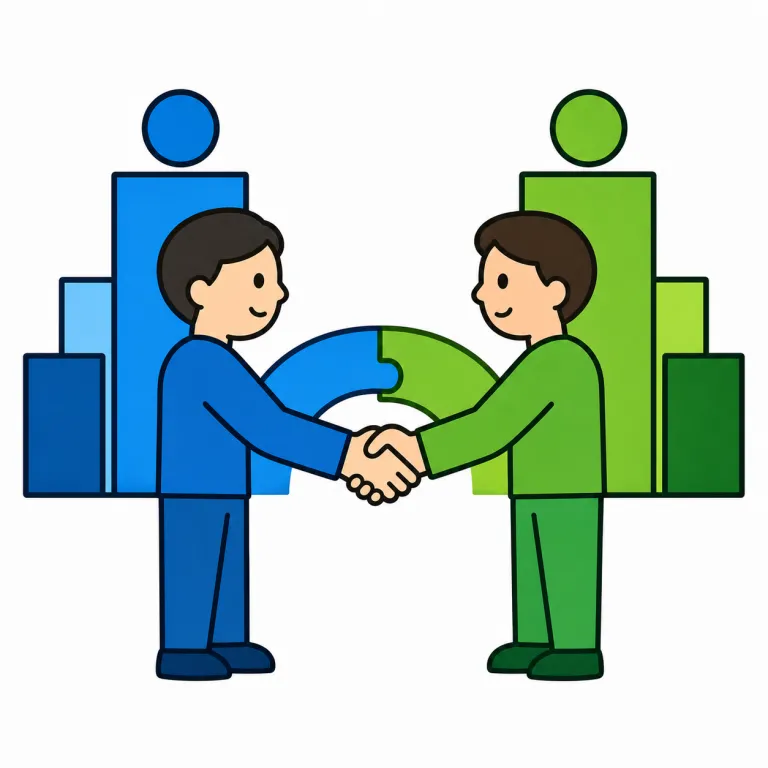 affiliate（提携する、加盟する・verb）の覚え方イラスト