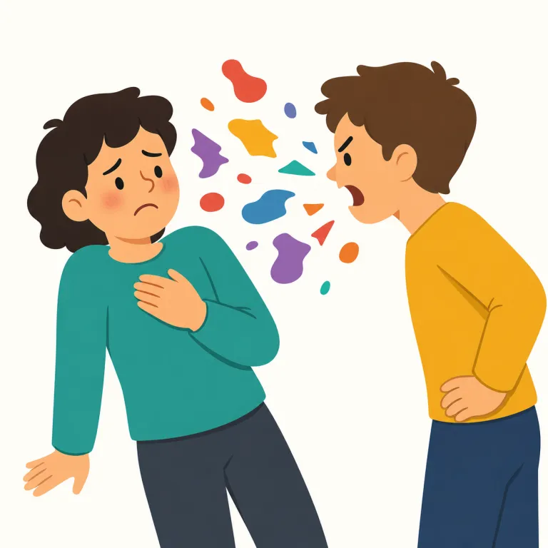 affront（侮辱する・verb）の覚え方イラスト