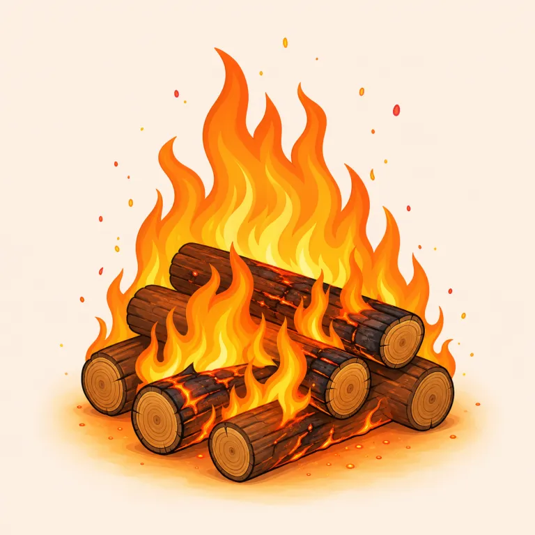 aflame（燃え上がっている・形容詞）の覚え方イラスト — flame「炎」が見えればかなり取りやすい語です