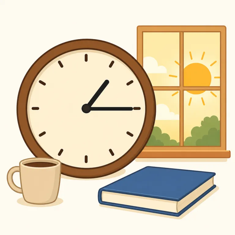afternoon（午後・名詞）の覚え方イラスト — まず noon（正午）を基準にすると覚えやすい語です