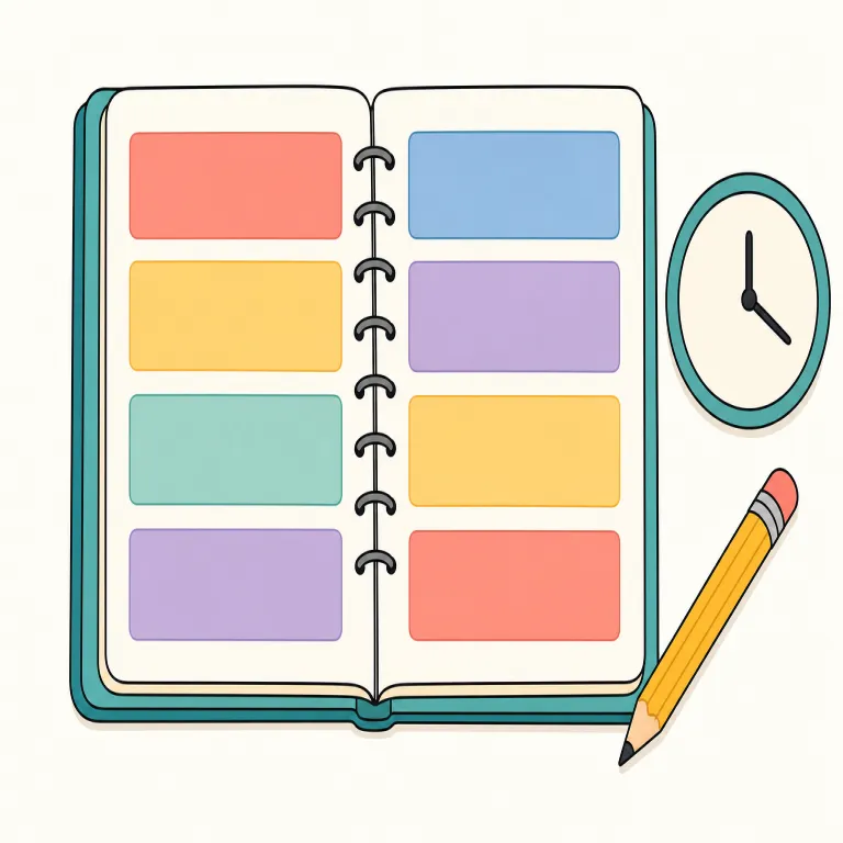 agenda（予定・noun）の覚え方イラスト