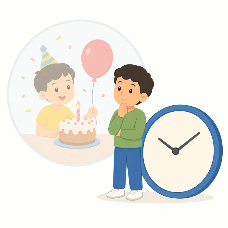 ago（前に・副詞）の覚え方イラスト — 「ago」は単独で覚えるより、必ず時間表現の後ろにつく形で固めると定着します