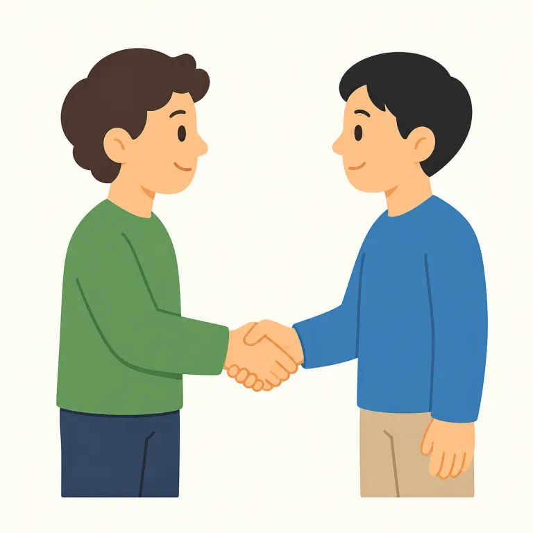agree（同意する・動詞）の覚え方イラスト — agree は「賛成する」だけでなく、「複数の情報が同じ内容を示す」とまとめて覚えると残りやすい