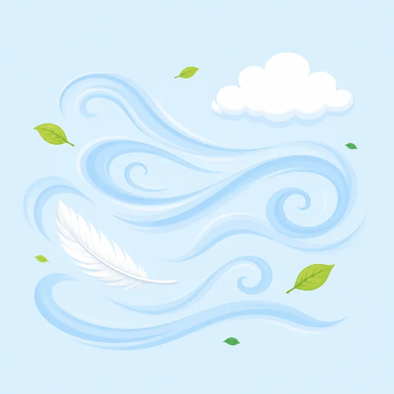 air（空気・名詞）の覚え方イラスト — 目には見えないけれど、窓を開けたときに入ってくるもの、深呼吸で体に取り込むものが air です