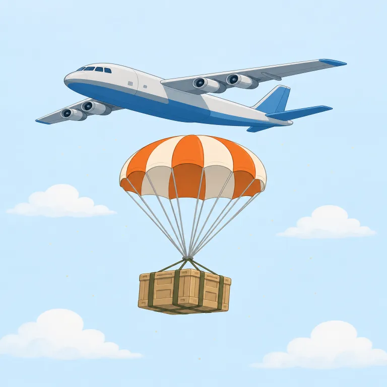 airborne（空気中を漂う、空輸の、空挺の・形容詞）の覚え方イラスト — air + borne で捉えると覚えやすい