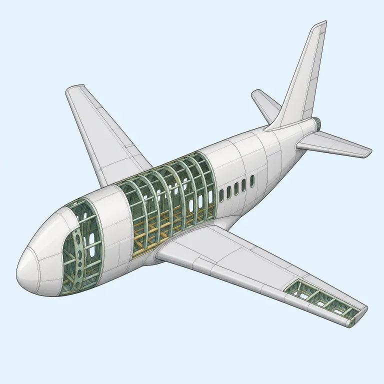 airframe（機体・名詞）の覚え方イラスト — air + frame で覚えると残りやすい語です