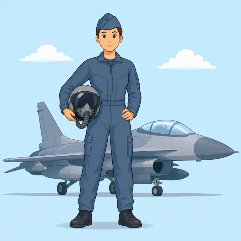 airman（空軍兵士・名詞）の覚え方イラスト — airman は air + man で、まず「空の分野で働く人」と広くつかむと覚えやすいです
