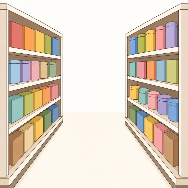 aisle（通路・名詞）の覚え方イラスト — aisle は発音が isle「島」と同じなので、つづりと意味を分けて覚えましょう