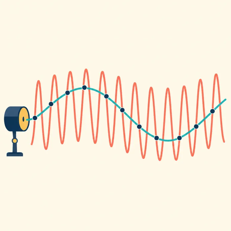 aliasing（折り返しひずみ（エイリアシング）・名詞）の覚え方イラスト — alias を知っていれば入りやすい