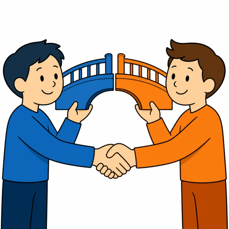 align（提携する・verb）の覚え方イラスト