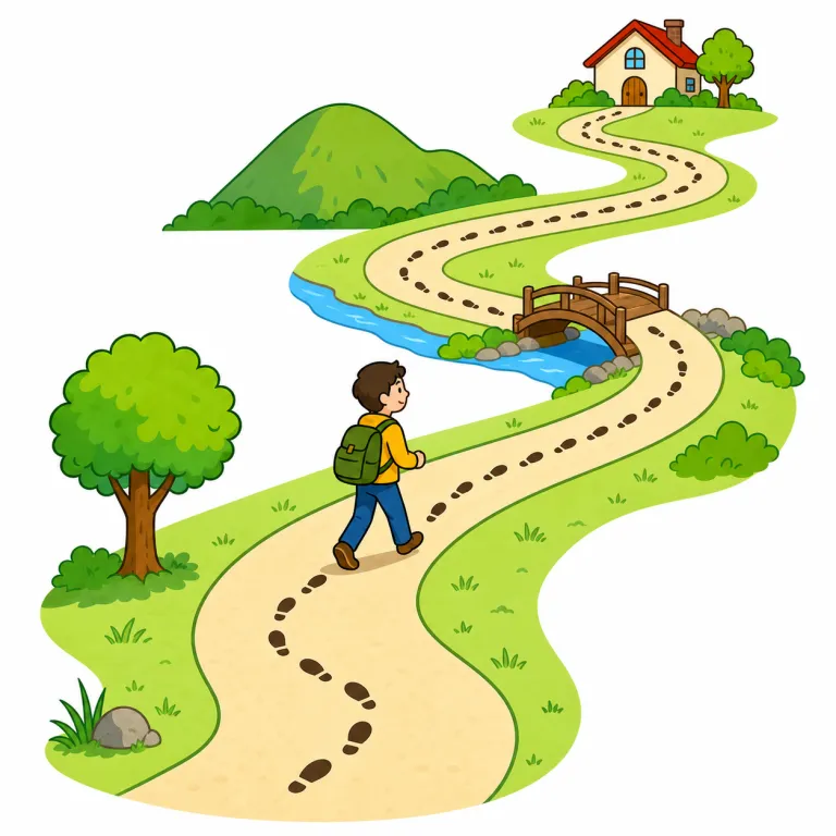 all the way（道中ずっと・idiom）の覚え方イラスト