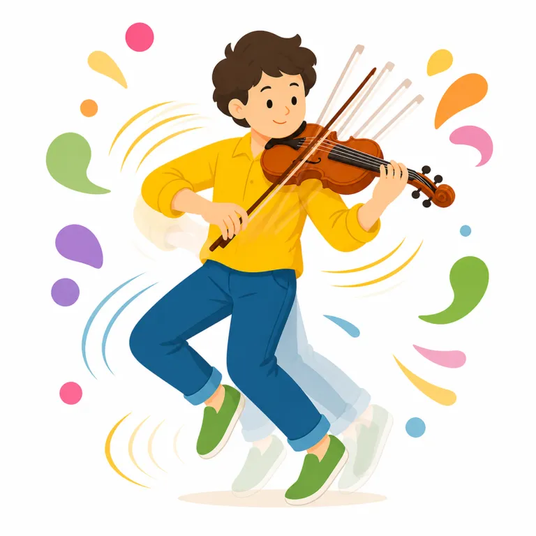 allegro（（音楽で）速く、快活に・副詞）の覚え方イラスト — 楽譜で見たら、単なる「速く」ではなく「明るく元気に速く」とまとめて覚える