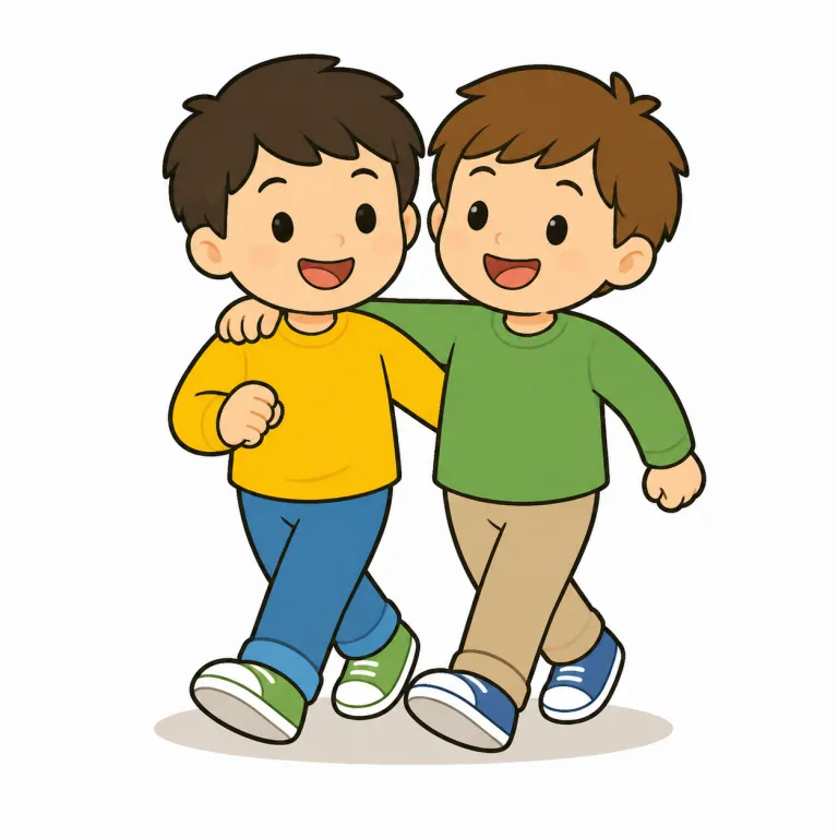 along（一緒に・adverb）の覚え方イラスト