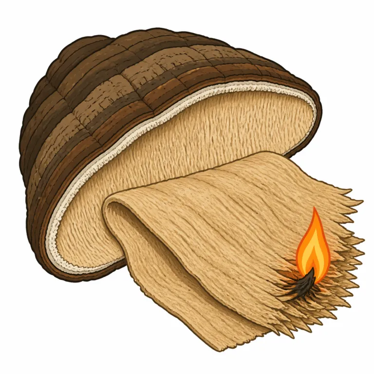 amadou（火口材（火口茸由来）・noun）の覚え方イラスト