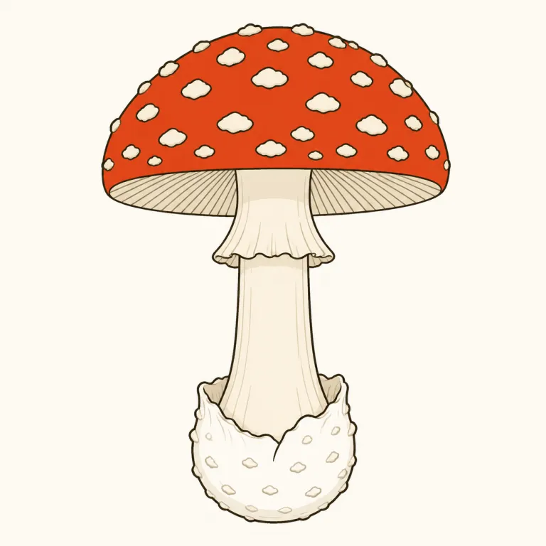 amanita（テングタケ属・noun）の覚え方イラスト