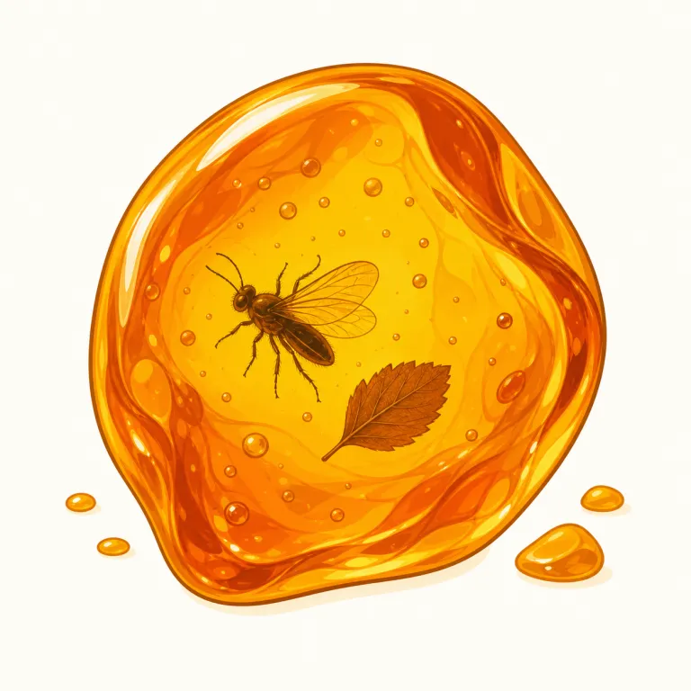 amber（琥珀・名詞）の覚え方イラスト — amber はまず「色のイメージ」で覚えると定着しやすい語