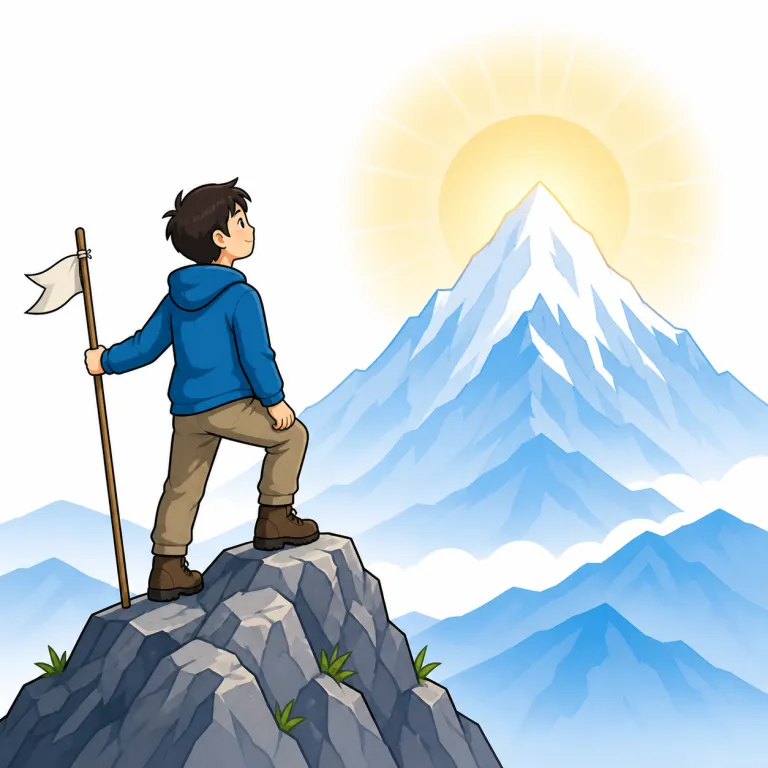 ambition（大志・noun）の覚え方イラスト