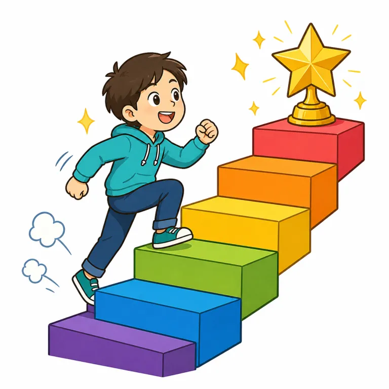 ambitious（意欲的な・adjective）の覚え方イラスト